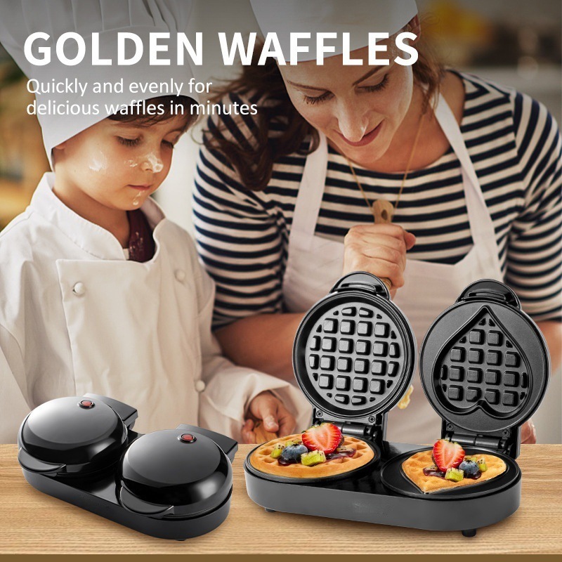 110V Double Plate Waffle Maker - đánh giá và giá Mini Waffle Maker Machine