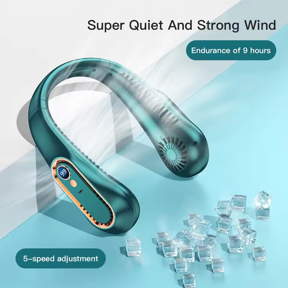 Hanging Neck Fan Digital Displ - đánh giá và giá Portable Blender Usb Rechargeable